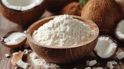 coconut products.
Coconut flour