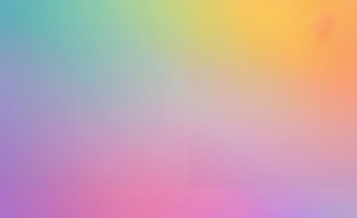 Obraz premium Gradient background blending hues of pink, blue, and yellow, with a soft, ethereal glow.