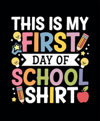 Happy 100 Days Of School T-shirt Design