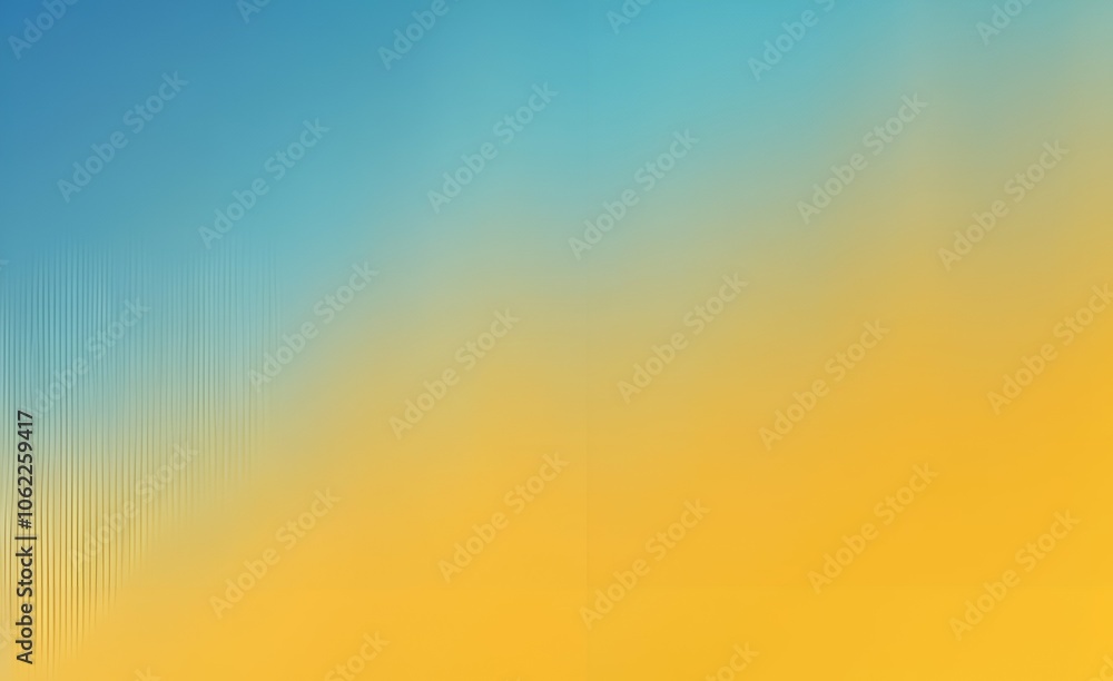 Poster abstract gradient background blending from blue to yellow with a smooth texture.