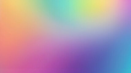 Obraz premium A blurred background with a gradient of multiple colors including pink, blue, green, and yellow.