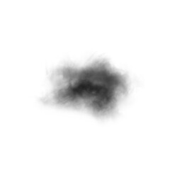 Realistic cloud smoke or fog on transparent background