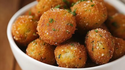 Italian zucchini fritters with Parmesan, served as a crispy and delicious appetizer