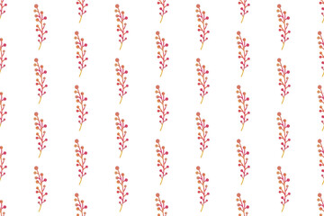 Watercolor floral seamless pattern background template