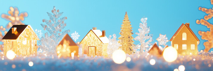 Mini Holiday Town: Cute luxury village with Christmas touches.
