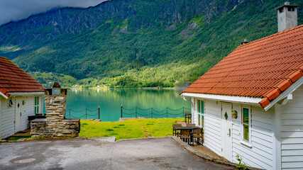 Skjolden in Norwegen am Sognefjord