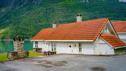 Skjolden in Norwegen am Sognefjord