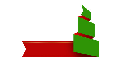 Christmas Banners and Ribbons Elements with Christmas Decoration Elements.