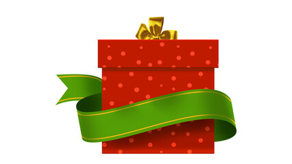 Christmas Banners and Ribbons Elements with Christmas Decoration Elements.