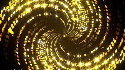 Glittering Particle Light Rings and Flares Party and Awards Background