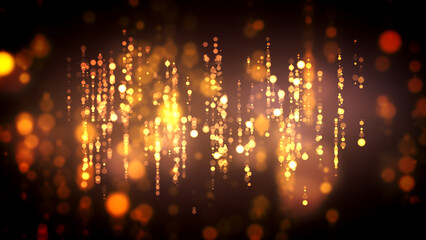 Glittering Fashion Particles and Shapes Awards and Party Background.