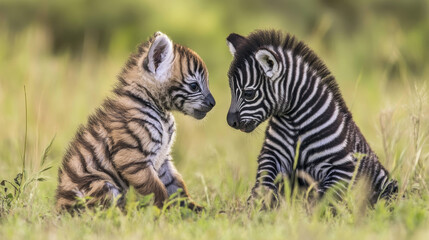 Playful Interactions Young animals often engage in play, which helps them learn social skills. This play can involve friends from different species, fostering bonds.