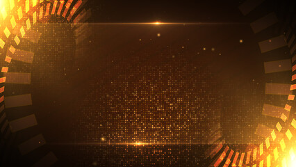Party Background with Glittering Led Grids and Design Elements