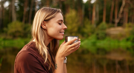 Take a moment to truly Experience a Serene Time while savoring a Hot Beverage by the Waters edge