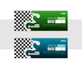 minimal creative Facebook cover design