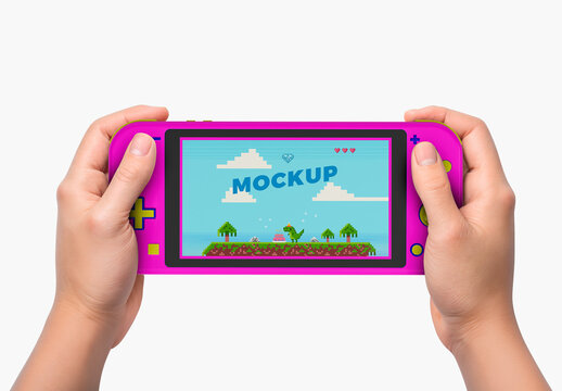 Handheld Game Console Mockup