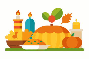 Thanksgiving Feast Illustrations