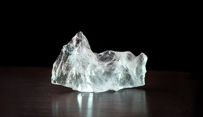 Fototapeta premium Precious mineral. Piece of Rock crystal