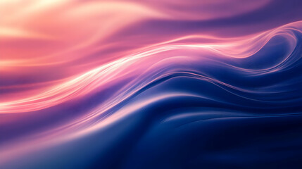 A rippling wave of deep pink and indigo hues with glowing accents, creating an ethereal and futuristic design.