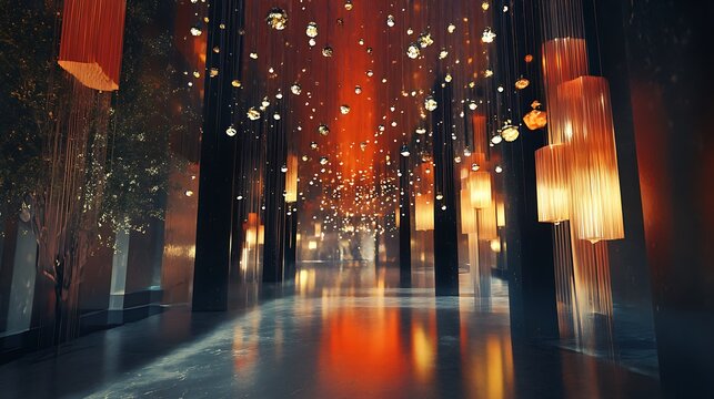 New Year digital invitation template for corporate events