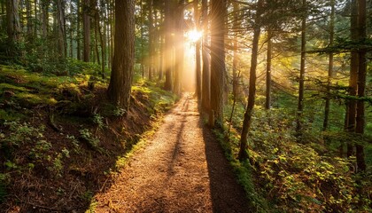 Obraz premium path in the forest