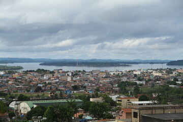 Obraz premium vista panorâmica de altamira, pará, maior cidade em área territorial do Brasil 