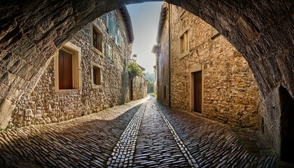 narrow street in the city