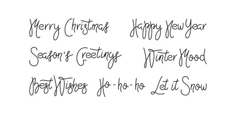 Cheerful handwritten message wishing everyone happy holidays in a festive style