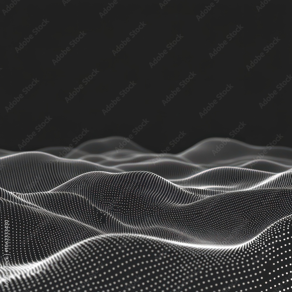 Poster background network points earth's surface wave background abstract digital wave background informati
