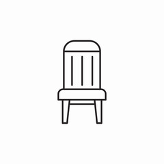 seat chair icon sign vector