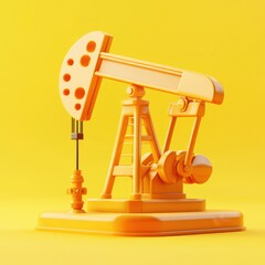 Vibrant Oil Pump in Sunny Yellow