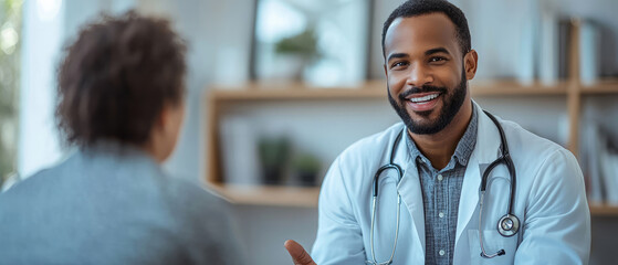 Fototapeta premium Doctor Consultation - Friendly and Trustworthy Healthcare
