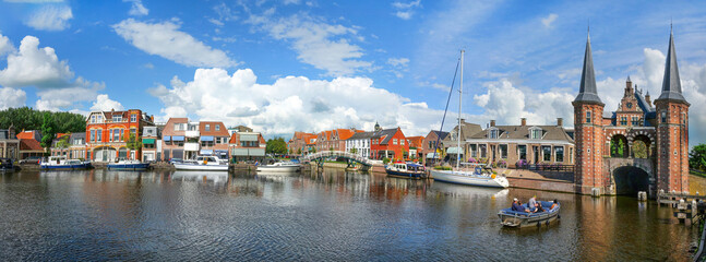 Sneek, Holland, Historische Altstadtszene