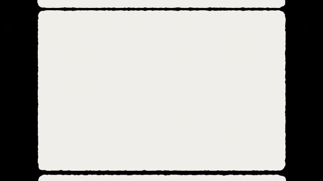 Minimalist clean white film frame
