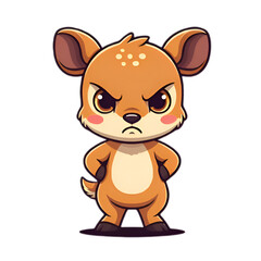 Vector Illustration of Deer Character.