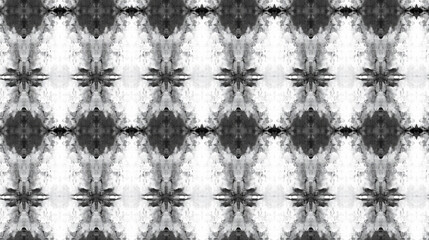 Psychedelic gray tie dye seamless pattern with hand painted splashes ideal for textile design and creative wallpaper applications