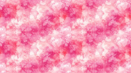 Fototapeta premium Seamless pattern showcasing pink watercolor textures with a kaleidoscope effect featuring pastel shibori and tie dye swirls perfect for creative design projects