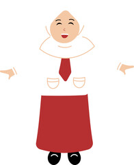 female student smile