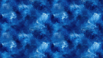 Fototapeta premium Seamless pattern of abstract blue watercolor texture versatile design for backgrounds and textiles