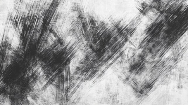 Monochromatic Scribble chaotic drawing. Hand painted scrawl colourful background texture. Grunge kids freehand paint overlay