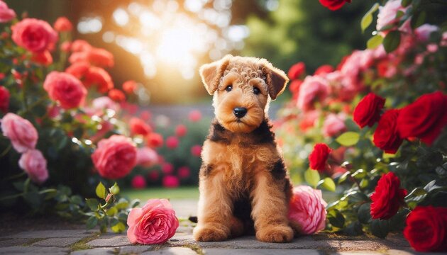 Airedale Terrier Welpe