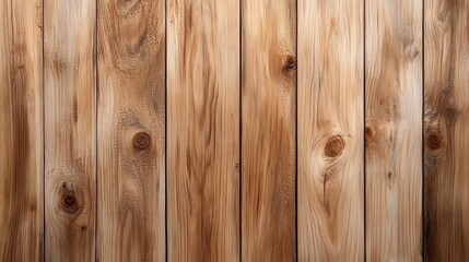 Naklejka premium A detailed view of wooden planks showing natural patterns and textures, ideal for backgrounds or nature themes in versatile compositions.