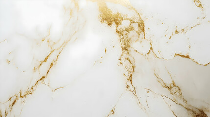  Elegant marble texture with white and gold tones, creating a high-end, luxurious effect