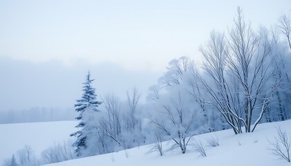 Obraz premium subtle wallpaper wall winter theme