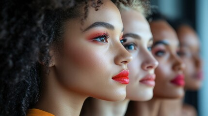 Obraz premium Diversity in Beauty: Portraits of Modern Women