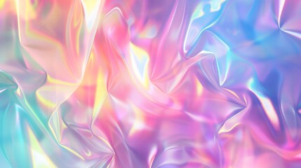 Grainy iridescent holographic gradient background. Psychedelic colourful pattern for your business and brand. Holo unicorn colours.
