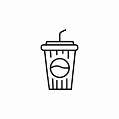 soda take away icon sign vector