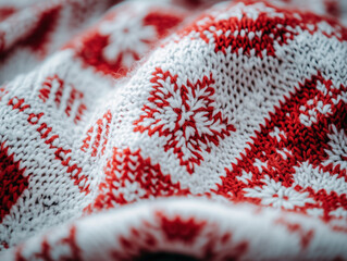 Fototapeta premium Close-up of tacky holiday sweater