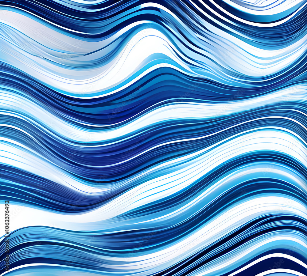 Fototapete blue and colorful wavy dynamic motion graphics. light motion shape curve. wavy banner template. back