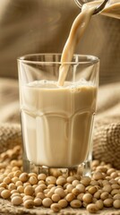 Soy milk also known as soya milk or soymilk, is a plant-based drink produced by soaking and grinding soybeans, boiling the mixture.